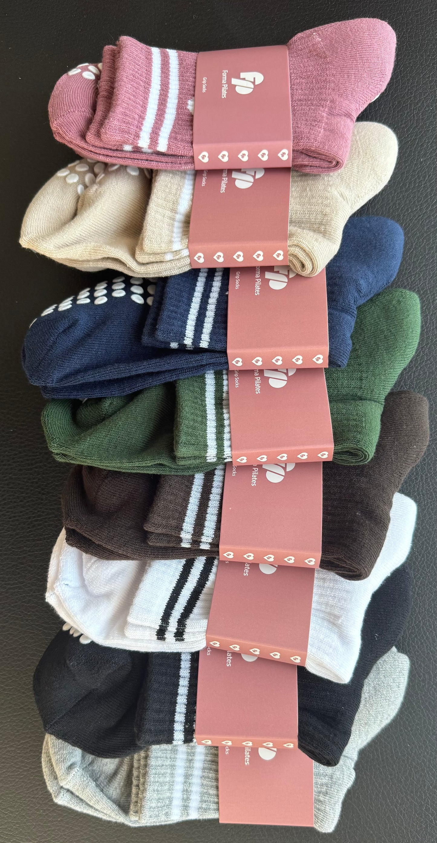 Ribbed Grip Socks - Retro Collection