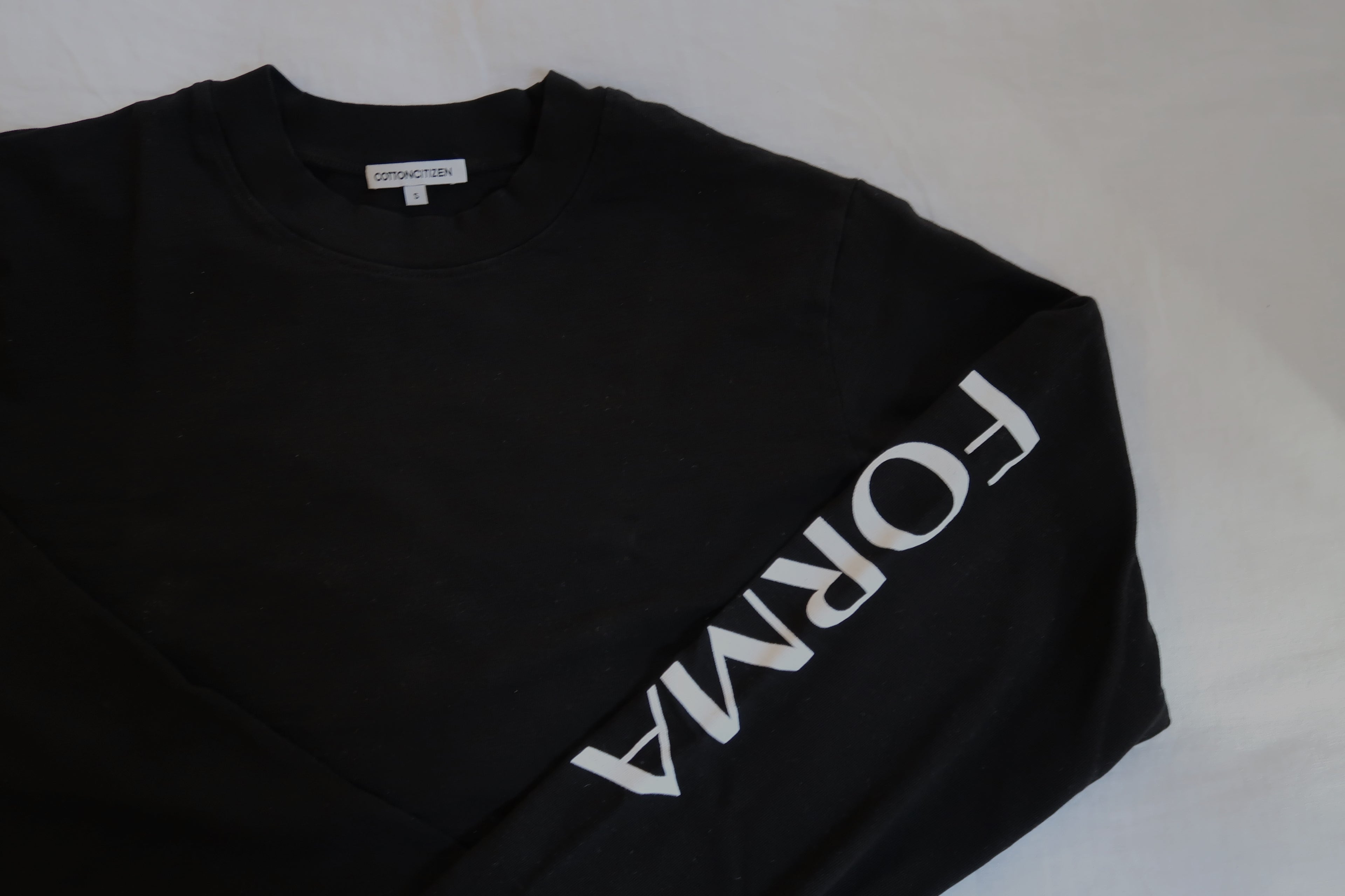 FORMA Athletics x Cotton Citizen Crop Long Sleeve in Black