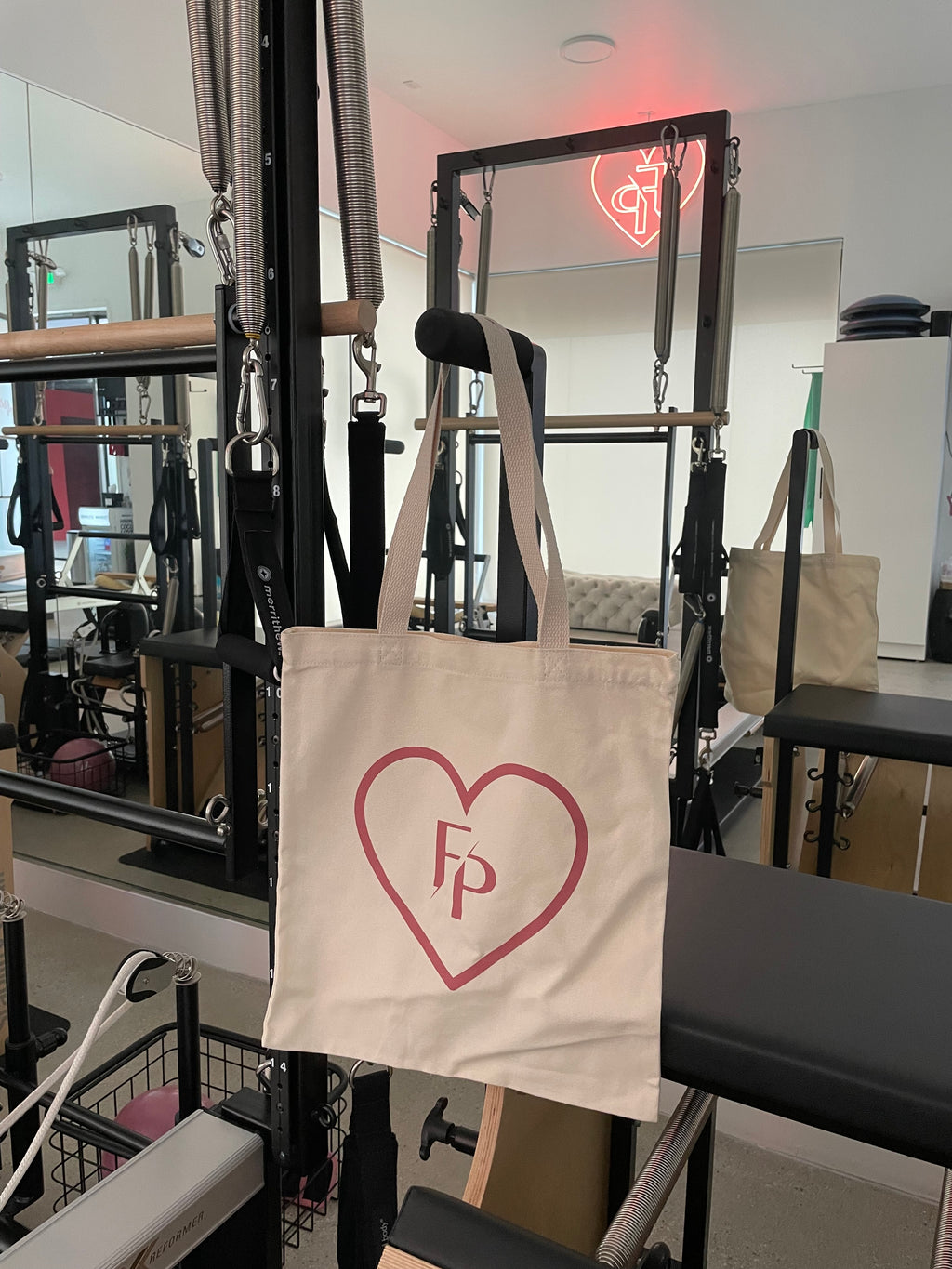 FORMA Pink Heart Tote Bag
