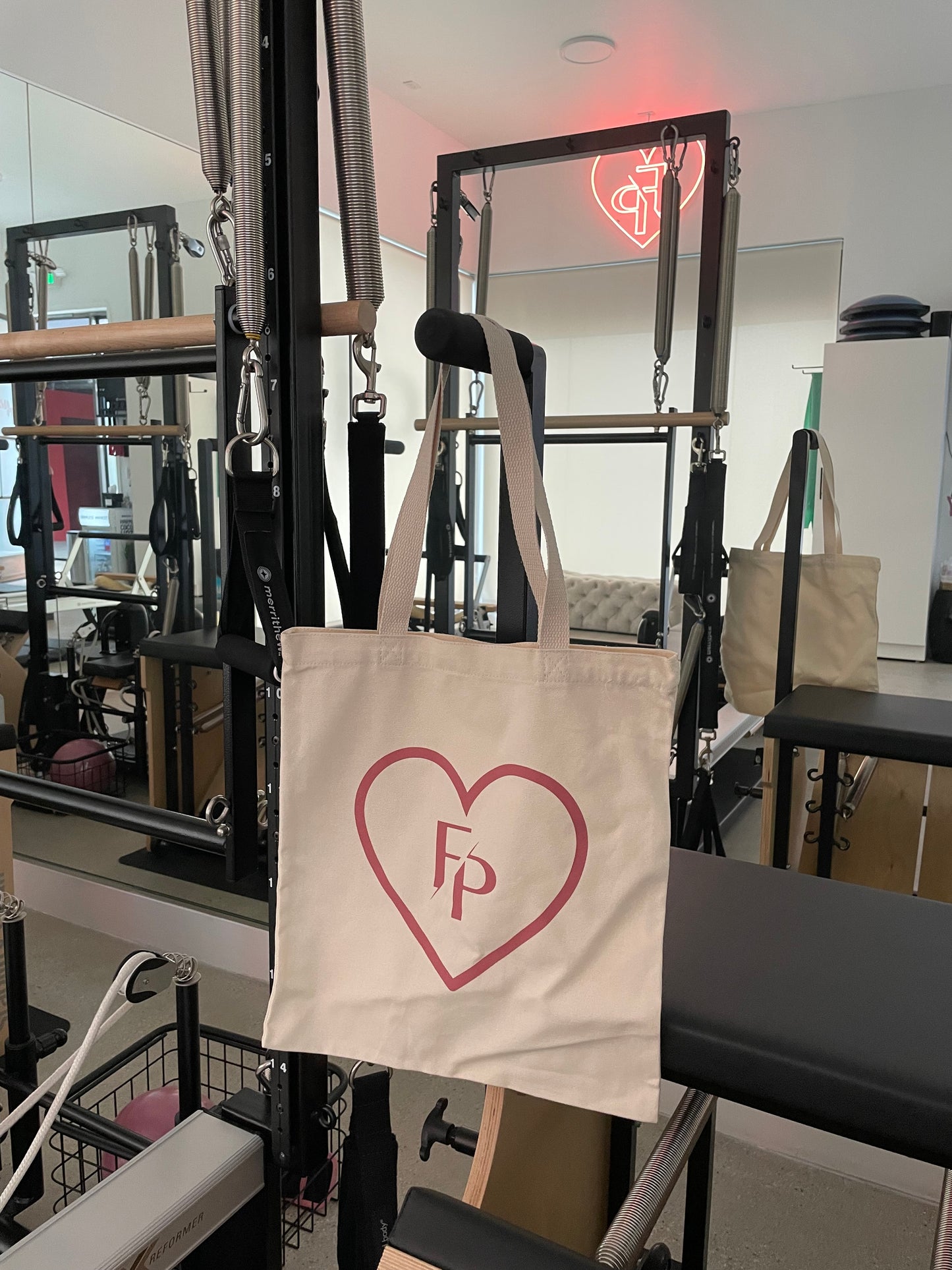 FP Pink Heart Tote Bag